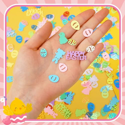 MARFOREVER Easter Confetti Party Table Decorations - style: Easter