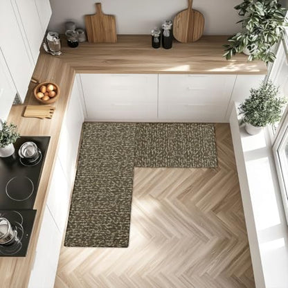 Feelyou Camouflage Camo Military Rugs Kitchen 32x29 32x47 - color: Army Green