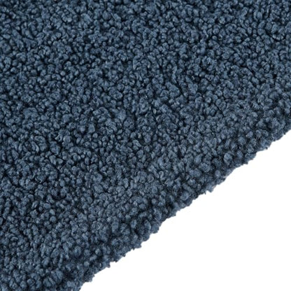 HiEnd Accents Teddy Midnight Blue 60x90 inch Boucle Throw Blanket - color: Midnight Blue, size: 60" x 90"