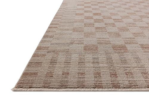 Loloi Amber Lewis Cali Collection CIL-06 Brick/Natural 2'-3" x 3'-11", .25" Pile Height, Accent Rug - color: Brick / Natural, size: 2'3" x 3'11" (Rectangular)