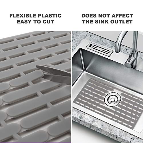 Nice Day® Sink Mat, Ceramic anti fall 16" x 13", Large - size: 16" x 13"