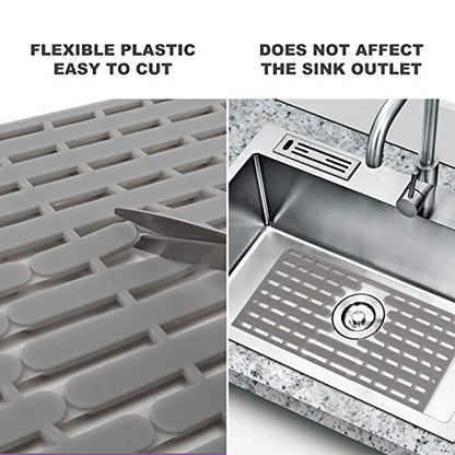 Nice Day® Sink Mat, Ceramic anti fall 16" x 13", Large - size: 16" x 13"