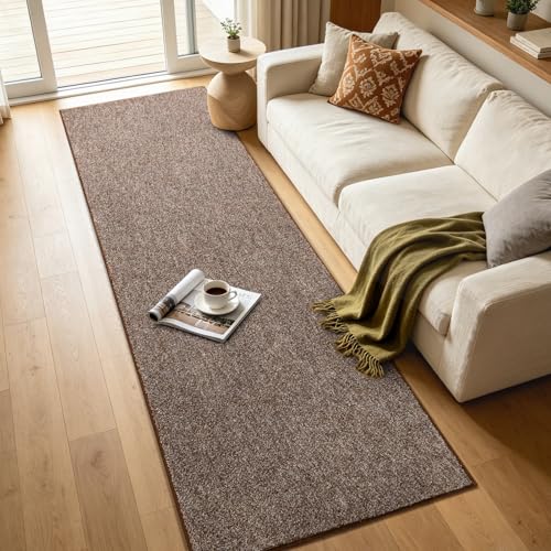 2x6 Coffee/White Runner Rug Washable Non-Slip for Kitchen Hallway Bathroom - color: 10 Coffee/White, size: 2' x 6' (Runner)