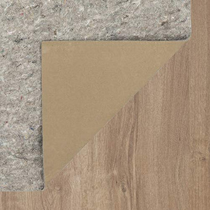Mohawk Home Non Slip Rug Pad 5' x 8'- 1/4" Thick Felt + Latex Rubber Gripper - Dual Surface Cushion for Hardwood, Carpet, Tile Floors, Made in USA - size: 5' x 8' (Rectangular), style: 1/4 Inch Dual Surface Rug Pad