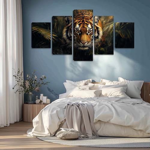 5 Panels Mindset is Everything Motivational Canvas Wall Art Inspirational Entrepreneur Quotes Poster Print Artwork Painting Picture for Framed Home Decoration Living Room office bedroom 50''W x 24''H - color: Artwork-05, size: 50"W x 24"H