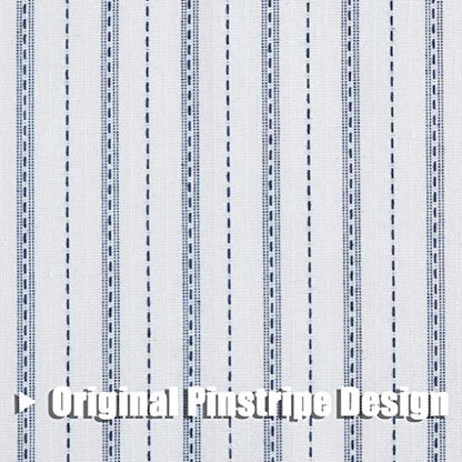 SXZJTEX White Blue Striped Sheer Curtains 84 Inch Living Room Bedroom - color: Blue, size: 40"W x 84"L (Pack of 2)