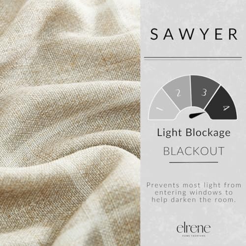 Threadmade Sawyer Window Panel, Sand - 52" W x 108" L - color: Sand, size: 52"W x 108"L (Pack of 1)