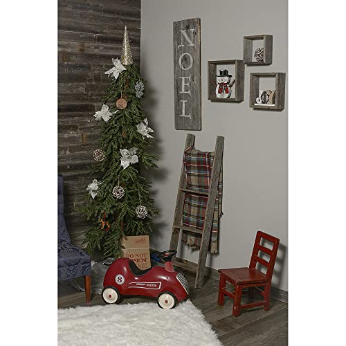 Rockin' Wood Real Wood Peel & Stick 2 & 4 Foot Length Rustic Reclaimed Naturally Weathered Barn Wood Accent Paneling Planks for Walls, 23 Square Feet - size: 23 Square Feet
