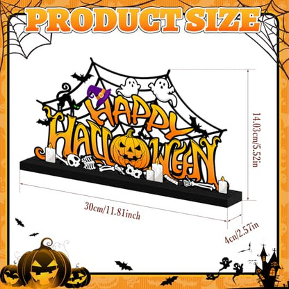Halloween Ghost Table Decorations Centerpiece, Metal Table Sign - style: Pumpkin Ghost
