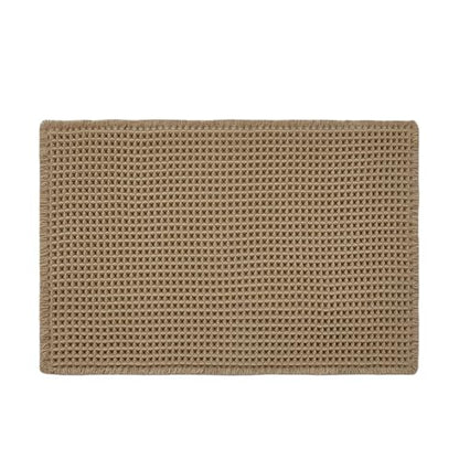 Triohero Waffle Bath Mat, Small Boho Bathroom Rugs Non Slip, 16x24 Khaki - color: Khaki, size: 1'4" X 2' (Rectangular)