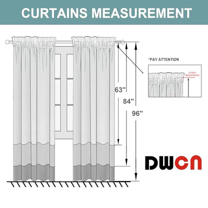 DWCN Blackout Curtains – Thermal Insulated, Energy Saving & Noise Reducing Bedroom and Living Room Curtains, Black, W 42x L 63 Inch, Set of 2 Rod Pocket Curtain Panels (Pack of 2) - color: Black, size: 42"W x 63"L (Pack of 4)