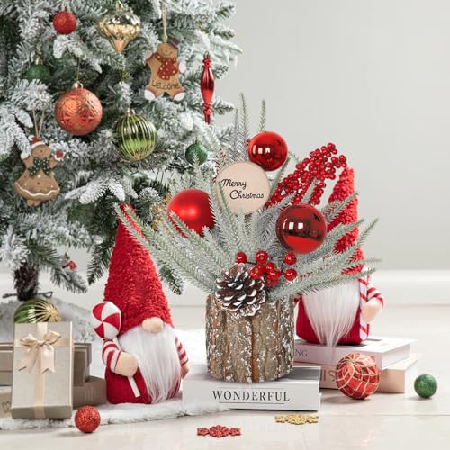 DEMIUKO Christmas Decorations Mini Christmas Trees Tabletop