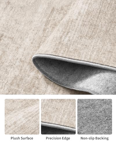 2x10 Runner Rug Non Slip, Washable Rug Runners for Hallways,Beige - color: Stripe-beige, size: 2' x 10' (Runner)