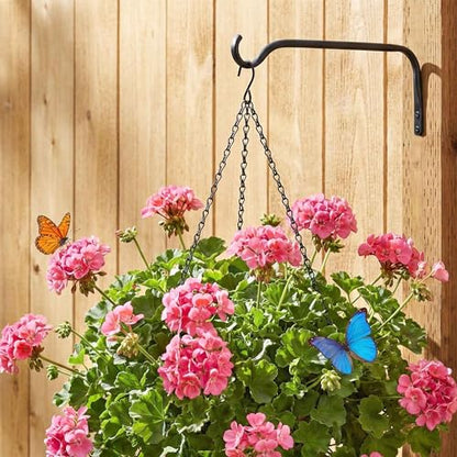 Lifyzoon Plant Hanger Brackets, 12 Inch 2-Pack Metal Hanging Wall Hooks - size: 12Inch-2Pack