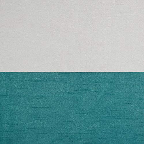 Exclusive Home Chateau Striped Faux Silk Grommet Top Curtain Panel Pair, 54"x63", Teal - color: Teal, size: 54"W x 63"L (Pack of 2)