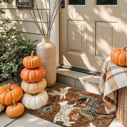 jinchan 2x3 Cute Area Rug Kids Washable Fun Rug Earthy Brown Starlit Boho - color: Starlit Roam Tan, size: 2' x 3' (Rectangular)