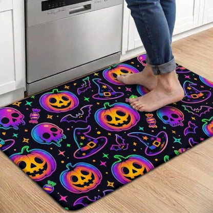 Laser Pumpkin Kitchen Comfort Mat 36x20in Anti-Fatigue Kitchen Mats - color: Laser Pumpkin