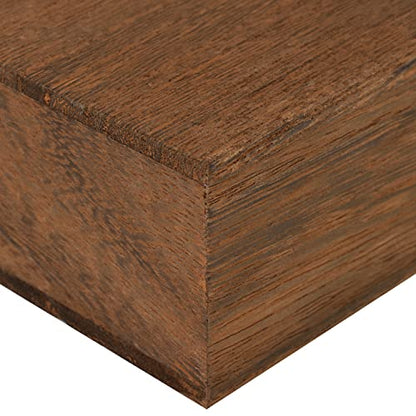 MOOCA Wooden Display Risers Set - 3 Different Height Stands, Brown