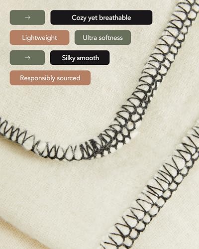 UnHide Knit Alpaca Blanket, Ultra-Soft and Lightweight Throw Blanket - color: Snow White, size: Alpaca (60" x 80")
