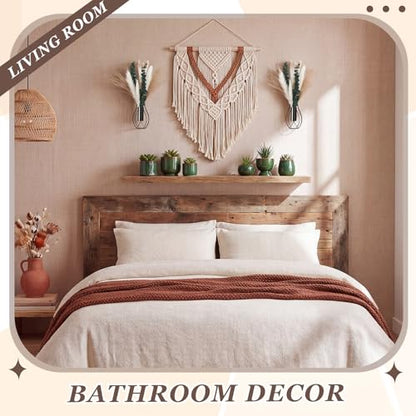 Otoolling Boho Wall Decor Set of 2, Black, Pampas,Eucalyptus - color: Black, style: Pampas,Eucalyptus