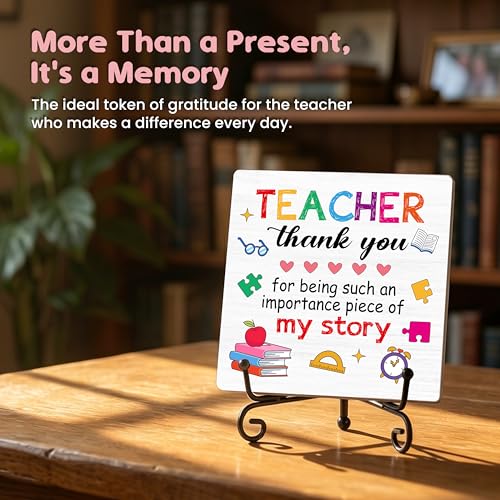 Back To School Gifts for Students, Teacher Appreciation Gifts for Women - color: Teacher Puzzle Quote
