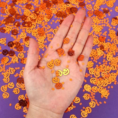 MARFOREVER Halloween Pumpkin Confetti Table Decorations - style: Halloween Pumpkin