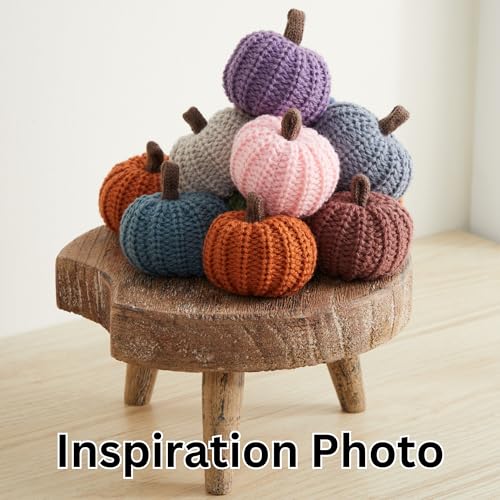 Your Heart's Content Mini Knit Pumpkins Set of 5 (Mini Earth Tone Set) - color: Mini Earth Tone Set