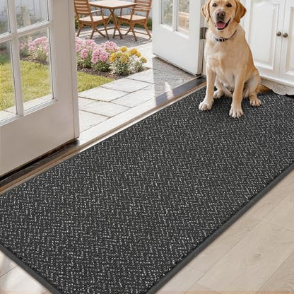 COSY HOMEER Hallway Runner Rugs Non-Slip Washable 2'x5' Dark Grey - color: Dark Grey, size: 2' x 5'