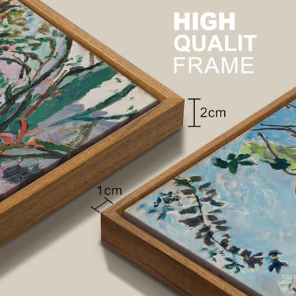 WENGTIAO 3pcs Framed Matisse St. Tropez Landscape Canvas Wall Art - color: Matisse St. Tropez Landscape, size: 12"x16"x3Pcs