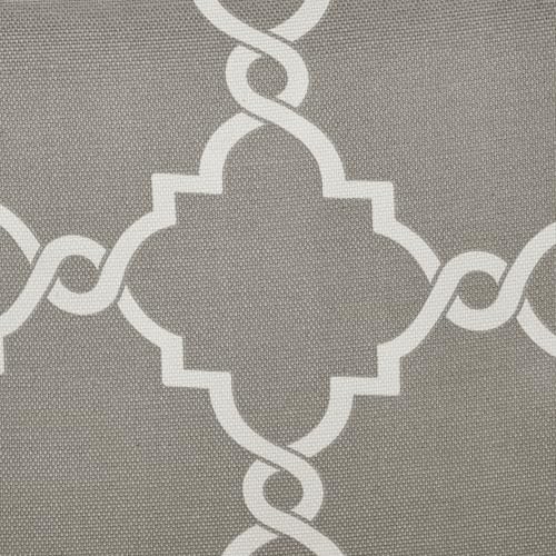 Madison Park Fretwork Print Window Curtain 1 Panel, 50x63 Grey/White - color: Grey/White, size: 50"W x 63"L (Pack of 1)