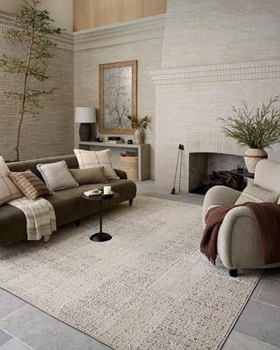 Loloi Amber Lewis Bexley Natural/Slate 2'-7" x 12'-0" Runner Rug - color: Natural / Slate, size: 2'7" x 12' (Rectangular)