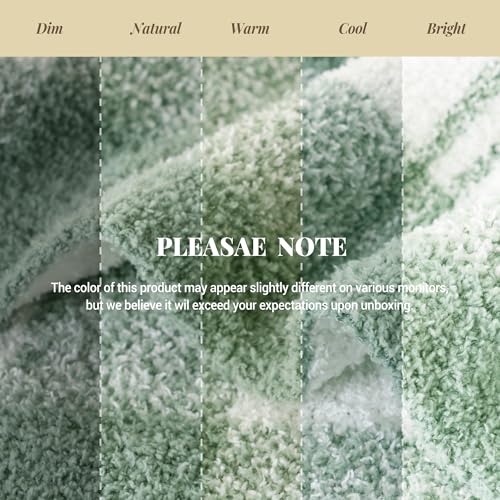 Battilo Green Checkered Blanket, Plaid Sage Green Throw for Couch, 50"x60" - color: Sage