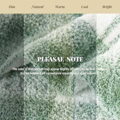 Battilo Green Checkered Blanket, Plaid Sage Green Throw for Couch, 50"x60" - color: Sage