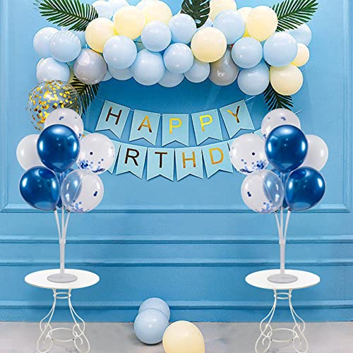 ZJDHPTY 4Set Blue Balloon Stand Table Centerpieces Party Decor - color: Blue 4