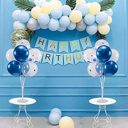 ZJDHPTY 4Set Blue Balloon Stand Table Centerpieces Party Decor - color: Blue 4