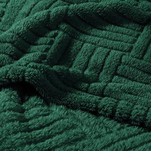 Whale Flotilla Lightweight Fleece Twin Size Blanket for Bed, Emerald Green - color: Emerald Green, size: Twin(60x80 Inch)