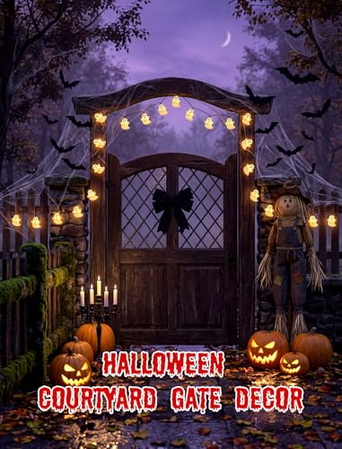 8.5FT Halloween Ghost Lights Outdoor, 10 LED Plug in Halloween Lights - color: Ghost String Lights