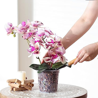 TRUEDAYS Orchid Pot, 4 Pack 5 Inch Plant Pot with Drainage - size: 5Inch-4Pack