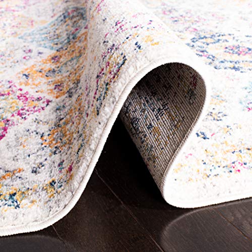 SAFAVIEH Madison Runner Rug 2'3"x10', Transitional Cream & Multi MAD611B