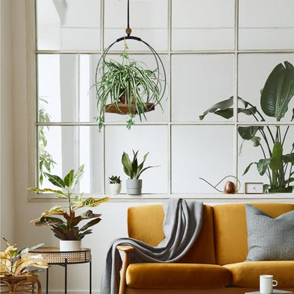 Adnkwolivt Hanging Planters for Indoor Plants - Plant Hanger Outdoor Pack of 2, Metal Plant Hanger Mid Century, Hanging Wall Ceiling Window, Gift for Mom, Plant Lovers, Housewarming - size: 2 Pack