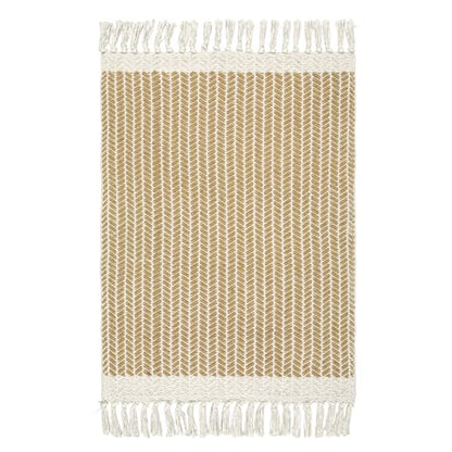 Lahome Boho Bathroom Rugs, 3x5 Washable Area Rug for Bedroom - color: Khaki, size: 3' x 5' (Rectangular)
