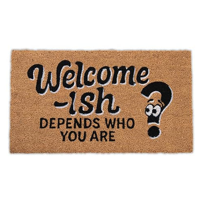 Funny Coir Door Mats Outside and Inside, Welcome, 17 x 30 in - color: Welcome