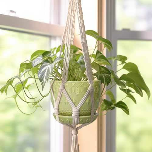 G EPGardening Ceramic Planter 5.5 Inch, Boho Plant Pot Indoor, Green - color: Columnar Green