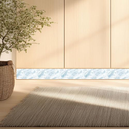 IVN Wallpaper Border Peel and Stick Wall Ice Water 4x196 Inch - color: Ice Water