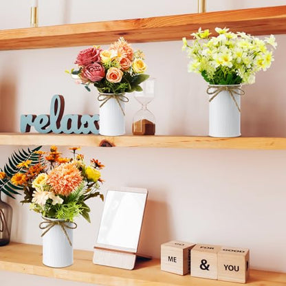 4.33 Inch Mini Vase Wedding Table Centerpieces,White,36 Pcs - color: White