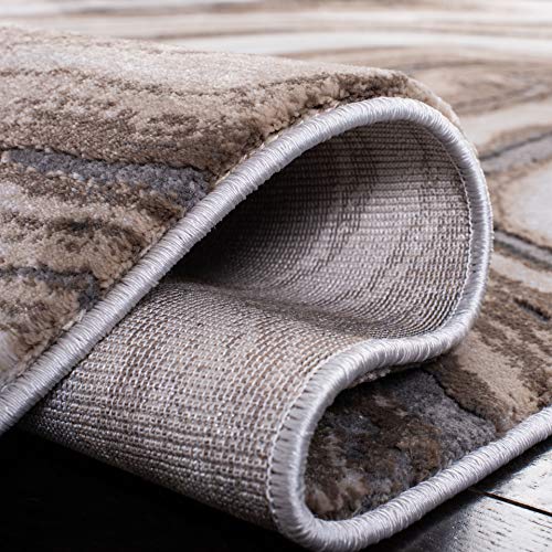 SAFAVIEH Craft Collection Runner Rug - 2'3" x 6', Gold & Grey, Modern Abstract Design, Non-Shedding & Easy Care, Ideal for High Traffic Areas in Living Room, Bedroom (CFT819D) - color: Gold/Grey, size: 2'3" x 6' (Runner)