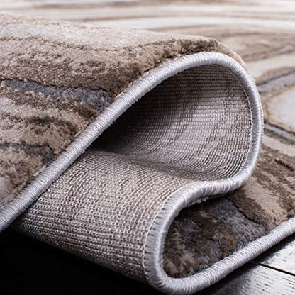 SAFAVIEH Craft Collection Runner Rug - 2'3" x 6', Gold & Grey, Modern Abstract Design, Non-Shedding & Easy Care, Ideal for High Traffic Areas in Living Room, Bedroom (CFT819D) - color: Gold/Grey, size: 2'3" x 6' (Runner)