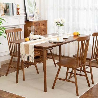 Boho Brown Table Runner, 12x108 Inches - color: Brown, size: 12" x 108"