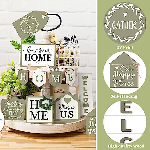 13 Home Tiered Tray Decor Farmhouse Tiered Tray Decorations Set - style: Summer