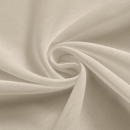 WEST LAKE 90 Inches Long Khaki Pinch Pleated Sheer Curtains for Bedroom Living Room,Plaza Taupe Rustic Textured Drapes with Backtabs,Farmhouse Airy Window Treatment,Custom Multi Sizes,58" Wx90 Lx2 - color: Plaza Taupe, size: 58"W x 90"L (Pack of 2)